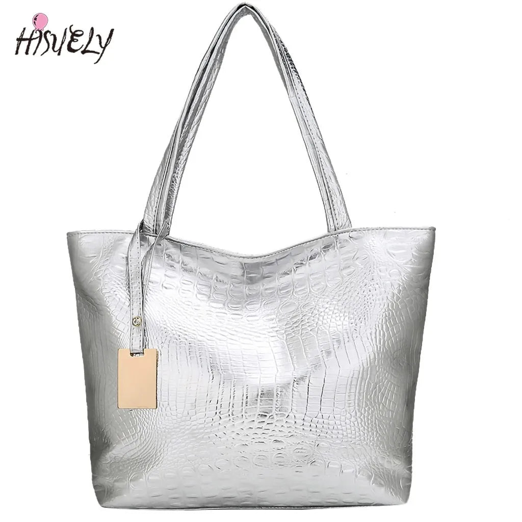 Women Handbag Laser Hologram Leather Shoulder Bag Lady Single Shopping Bags