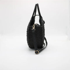 Women Handbag Summer Beach Tote Circle Bag Rattan Round Handbag