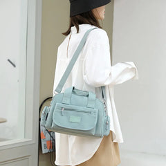 Women Handbags Nylon Shoulder Bags Top-handle Messenger Bags Vintage