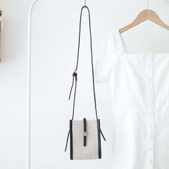 Vintage Canvas Shoulder Bag Large Capacity Crossbody Phone Purse