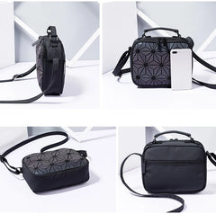 Geometric Purse Holographic Handbag Satchel Wallet Clutch Totes Bags for Women
