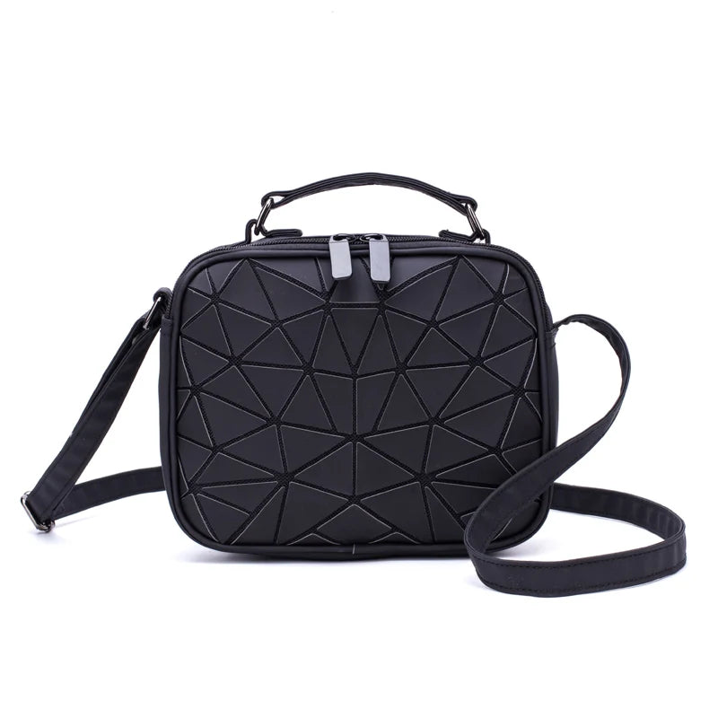 Geometric Purse Holographic Handbag Satchel Wallet Clutch Totes Bags for Women