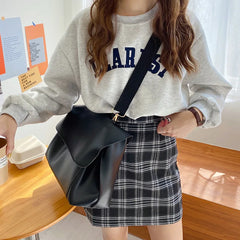 Multifunctional Large Capacity PU Leather Shoulder Bag for Women