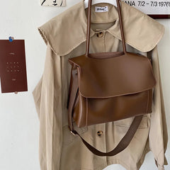 Multifunctional Large Capacity PU Leather Shoulder Bag for Women