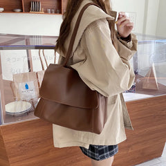 Multifunctional Large Capacity PU Leather Shoulder Bag for Women