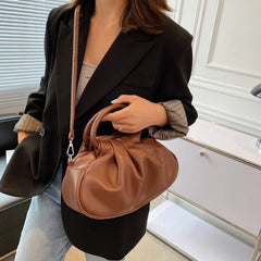 Vintage Pleated Hobo Purses Top Handle Crossbody Bags