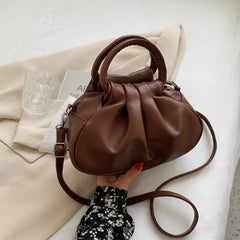 Vintage Pleated Hobo Purses Top Handle Crossbody Bags