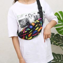 Holographic Waist Bag Sport Fanny Pack Crossbody Chest Bag