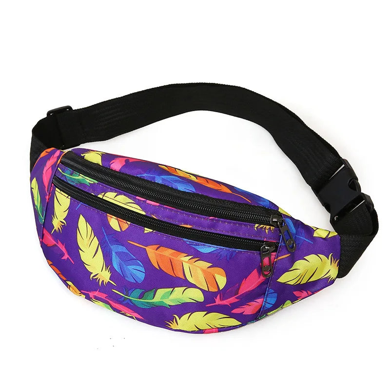 Holographic Waist Bag Sport Run Fanny Pack Men Crossbody Bag