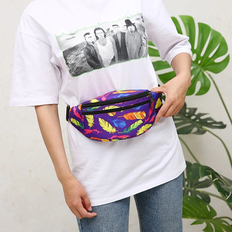 Holographic Waist Bag Sport Fanny Pack Crossbody Chest Bag