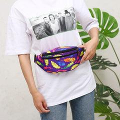 Holographic Waist Bag Sport Fanny Pack Crossbody Chest Bag