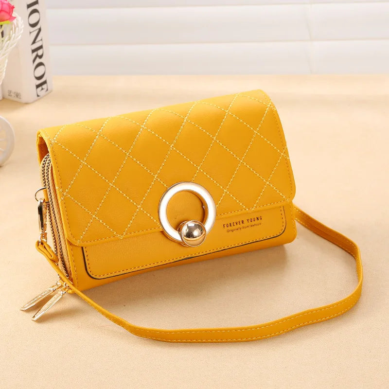Women Large Capacity Shoulder Bag Multi-function Crossbody Purse Wallet