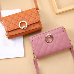 Women Large Capacity Shoulder Bag Multi-function Crossbody Purse Wallet