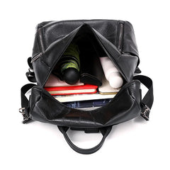 Women Leather Backpacks Shoulder Bags High-Capacity Female Backpack