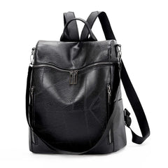 Women Leather Backpacks Shoulder Bags High-Capacity Female Backpack
