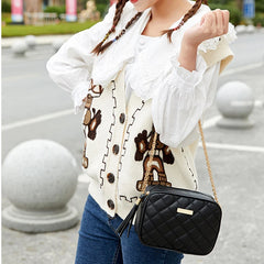 Tassel Leather Handbags for Women Shoulder Bag Crossbody