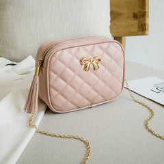 Tassel Leather Handbags for Women Shoulder Bag Crossbody