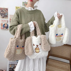 Long Ear Plush Lolita Bag Portable Small Bag