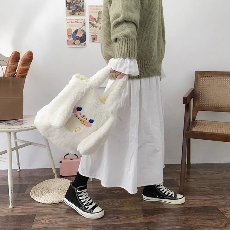 Long Ear Plush Lolita Bag Portable Small Bag