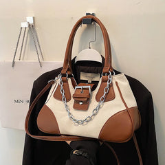 Women Crossbody Bag High Capacity Shoulder Bag PU Leather Clutch Tote Pack