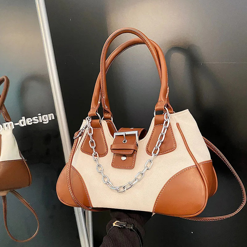 Women Crossbody Bag High Capacity Shoulder Bag PU Leather Clutch Tote Pack