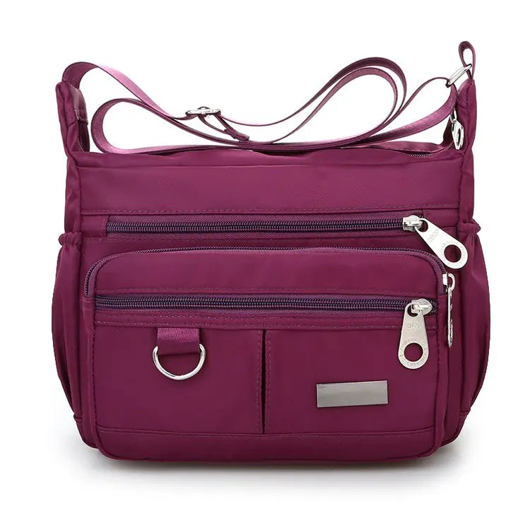 Women Waterproof Nylon Messenger Bag Crossbody Shoulder Bag Girls Handbag