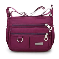 Women Waterproof Nylon Messenger Bag Crossbody Shoulder Bag Girls Handbag