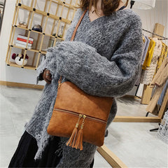 Tassel Shoulder Bag Crossbody Handbag Women Messenger Bag