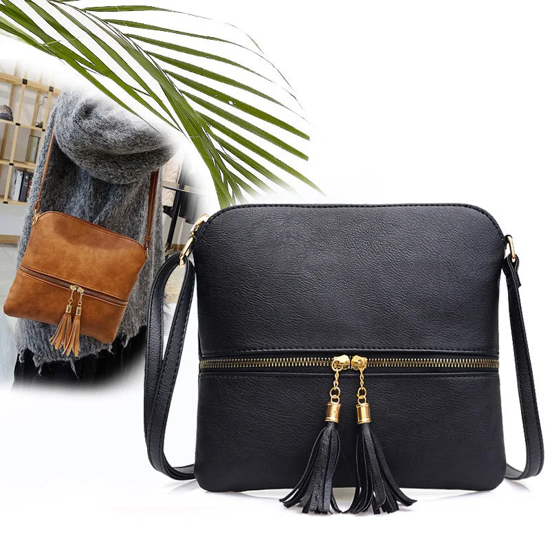 Tassel Messenger Bag Women Crossbody Handbag Shoulder Bag