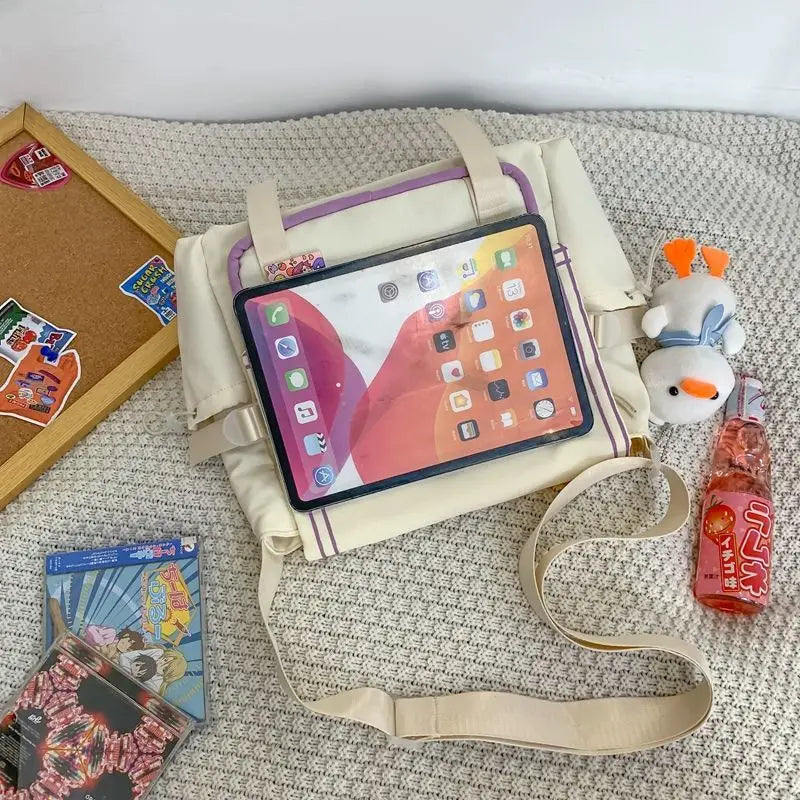 Girls Nylon Schoolbag Harajuku Messenger Bag Lady Shoulder Bags