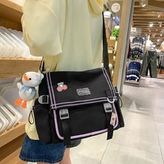 Girls Nylon Schoolbag Harajuku Messenger Bag Lady Shoulder Bags