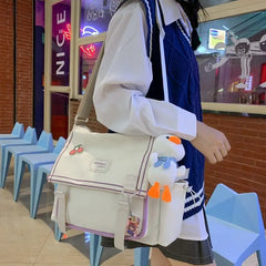 Girls Nylon Schoolbag Harajuku Messenger Bag Lady Shoulder Bags