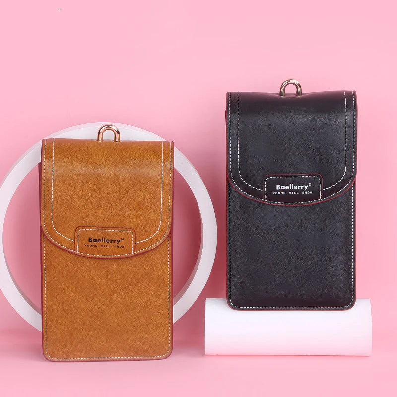 Women PU Leather Crossbody Bags Large Capacity Handbags Phone Purse