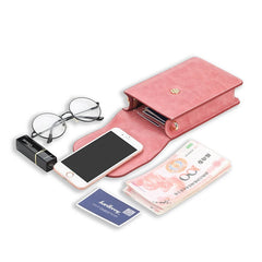 Women PU Leather Crossbody Bags Large Capacity Handbags Phone Purse