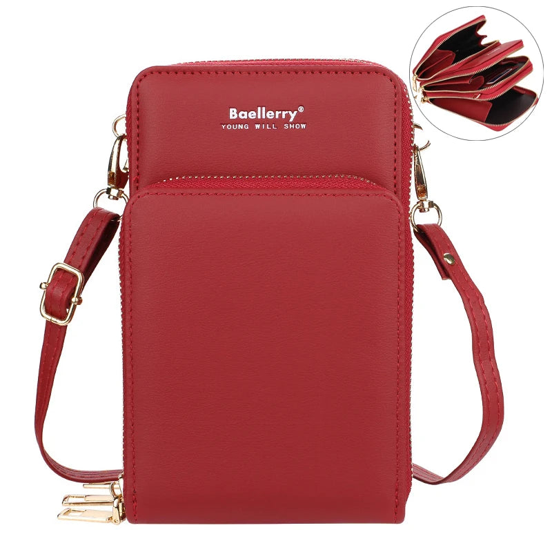 PU Leather Handbags Large Capacity Top-handle Bags Crossbody Solid