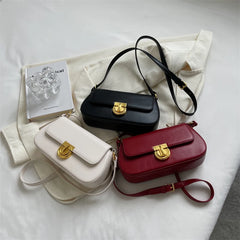 Women PU Leather Shoulder Bags Stylish Handbags Retro Ladies Messenger Bags