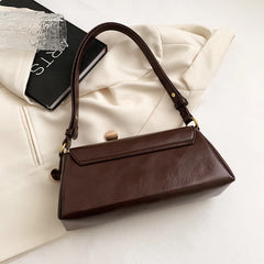 Women PU Leather Retro Shoulder Bags Stylish Simplicity Handbags