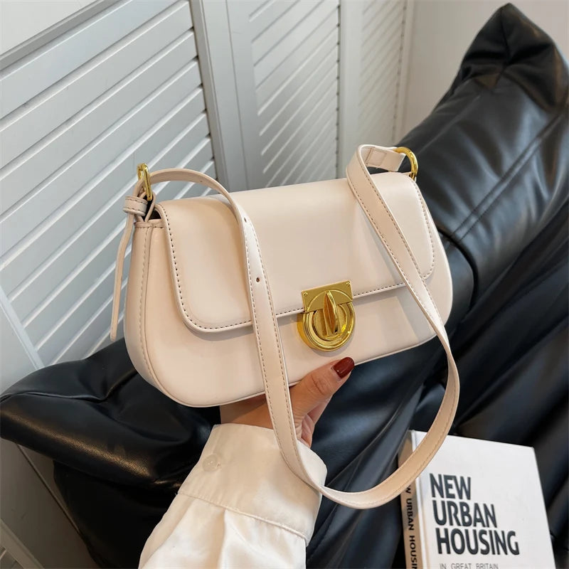 Women PU Leather Shoulder Bags Stylish Handbags Retro Ladies Messenger Bags