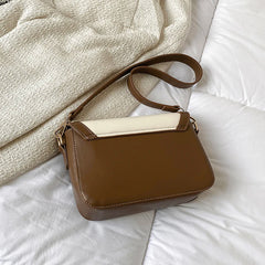 Women PU Leather Shoulder Bag Crossbody Bag Ladies Pactchwork Handbags
