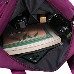 Polyester Shoulder Bag Large Capacity Messenger Bag Solid Handbag