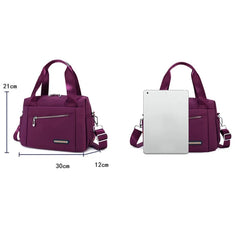 Polyester Shoulder Bag Large Capacity Messenger Bag Solid Handbag