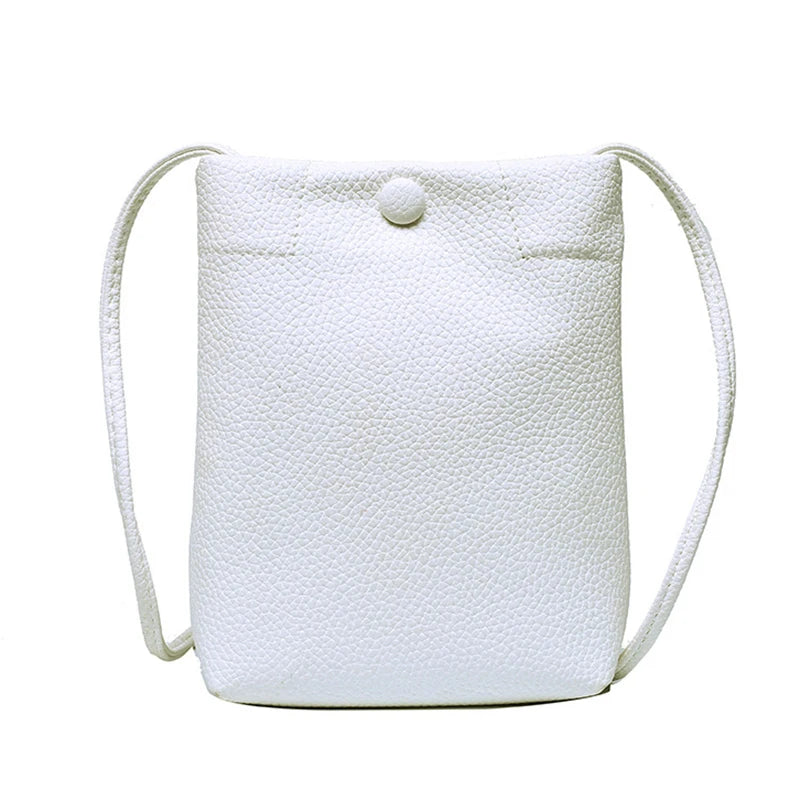 Women Pu Leather Handbags Female Bucket Crossbody Bags For Girl