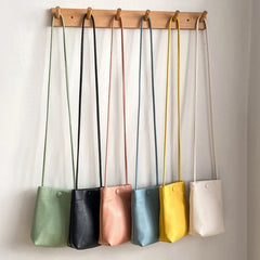 Women Bucket Shoulder Bags Pu Leather Card Holders Crossbody Bags