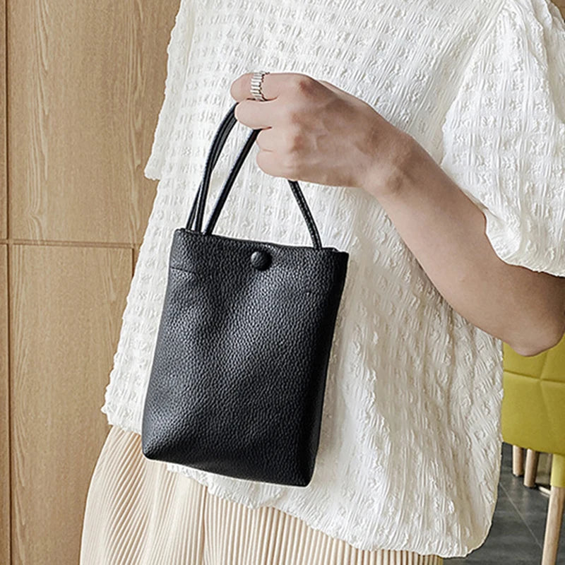 Women Pu Leather Handbags Female Bucket Crossbody Bags For Girl