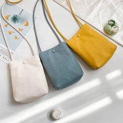 Women Pu Leather Handbags Female Bucket Crossbody Bags For Girl