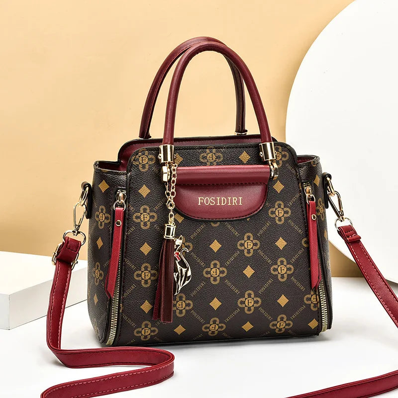 Women Pu Leather Shoulder Bags Large Capacity