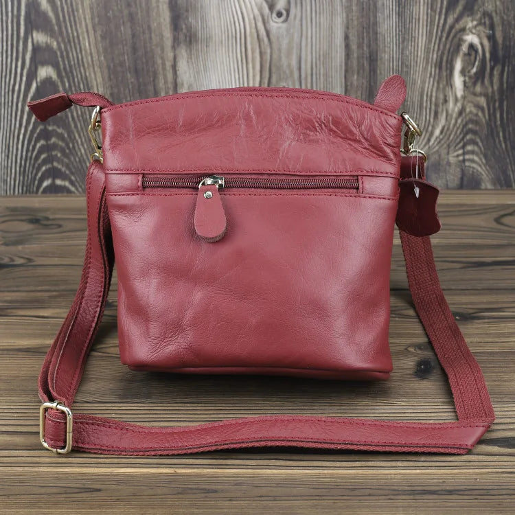 Women Leather Clutch Flowers Crossbody Bag Lady Small Clutch