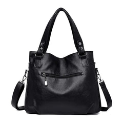 Women Retro Tassel Tote Bag Messenger Handbag High PU Leather Shoulder Bag