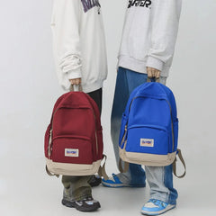 Anti Theft Nylon School Backpack for Women Men