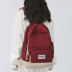 Anti Theft Nylon School Backpack for Women Men